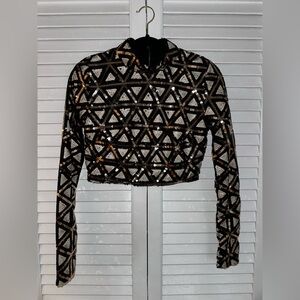 Windsor sequin crop top